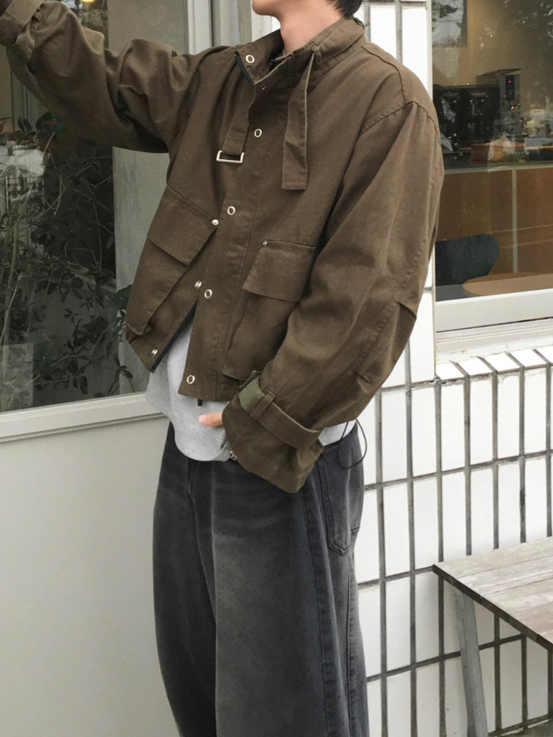 【Metanoia】韓國設計 短版夾克外套 - 1