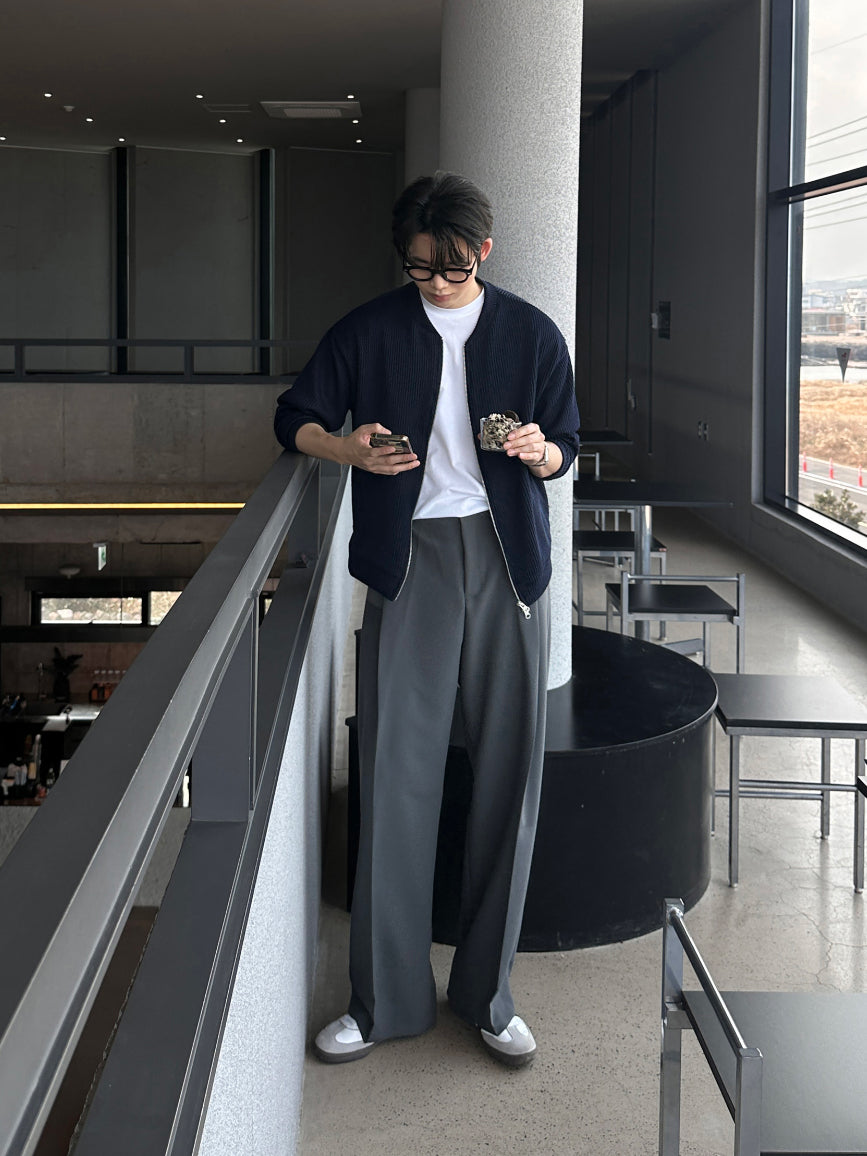 【Metanoia】🇰🇷韓製 羅紋開衫外套 - 1