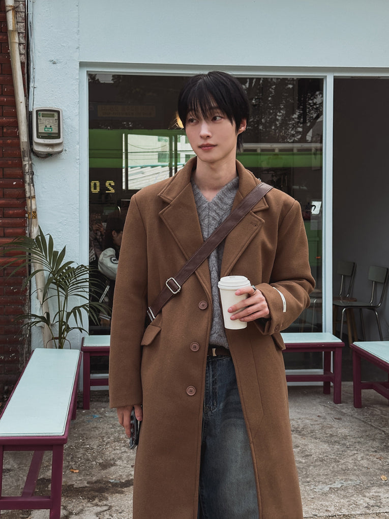 【Metanoia】韓國設計 翻領大衣 - 6