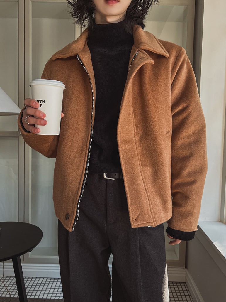 【Metanoia】🇰🇷韓製 30%羊毛短版翻領夾克外套 - 2