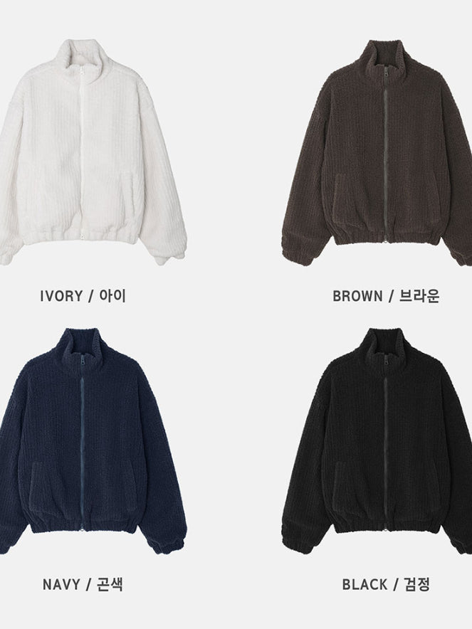 【Metanoia】韓國設計 泡泡沙填充抓絨外套 - 9