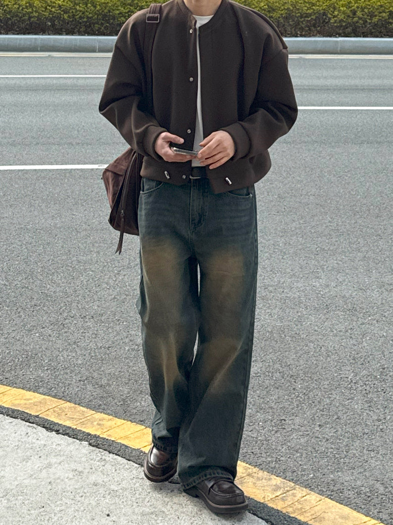 【Metanoia】🇰🇷韓製 刷色落地牛仔褲 - 7