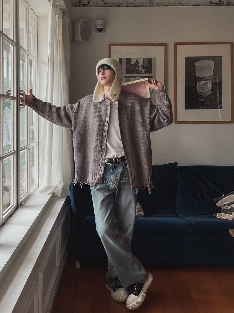 【Metanoia】韓國設計 破洞針織外套 - 5