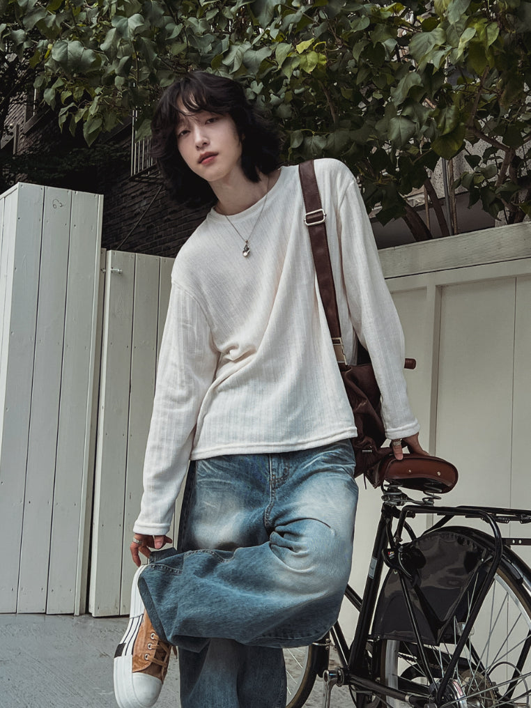 【Metanoia】🇰🇷韓製 天鵝絨長袖上衣 - 8