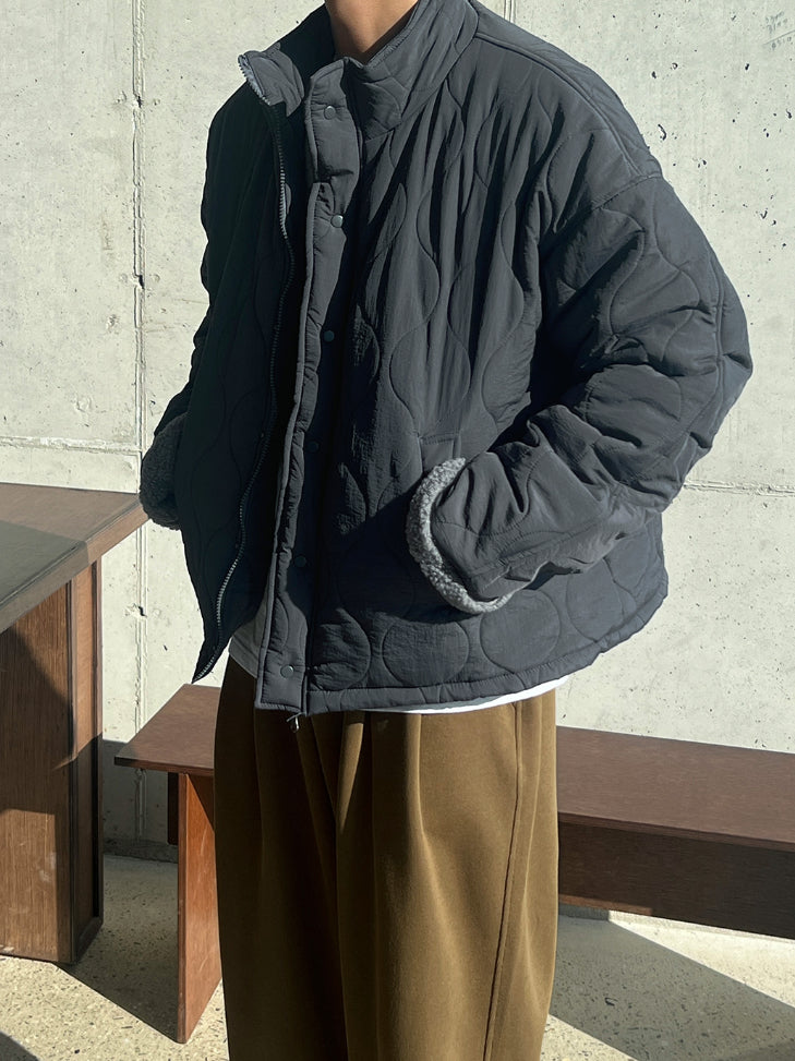 【Metanoia】韓國設計 保暖內刷毛鋪棉外套 - 5