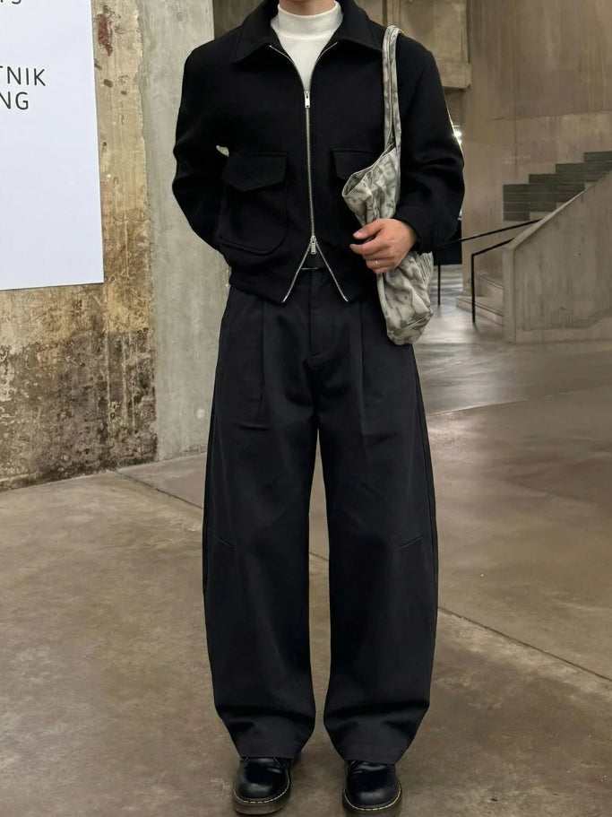 【Metanoia】韓製🇰🇷 卡其彎刀落地褲 - 6