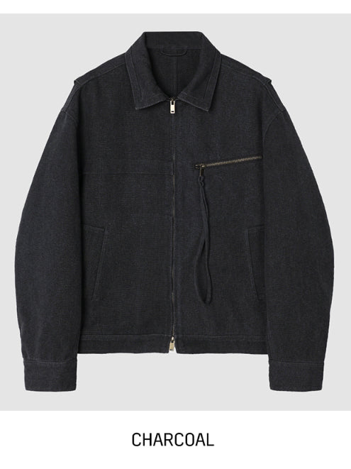 【Metanoia】韓國設計 短版翻領夾克外套 - 11