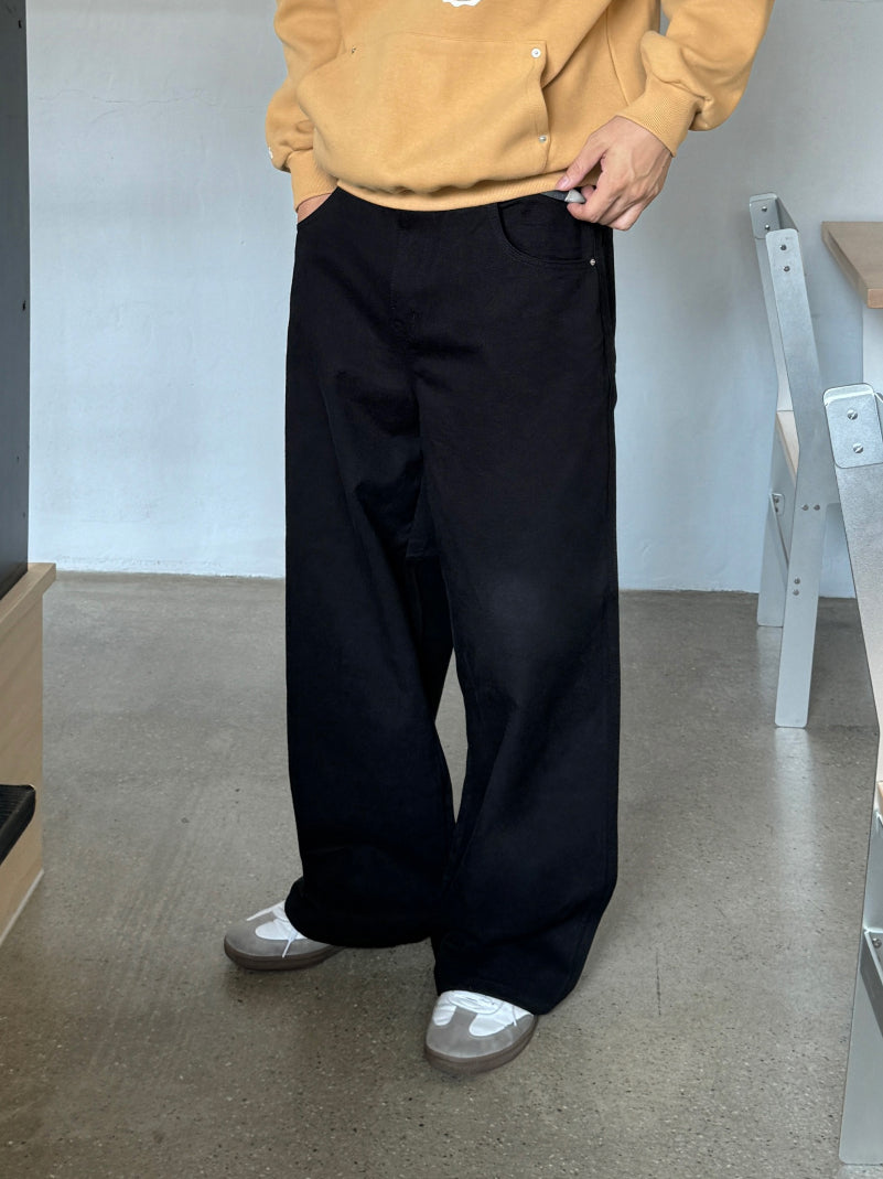 【Metanoia】韓製🇰🇷 寬鬆卡其落地褲 - 3