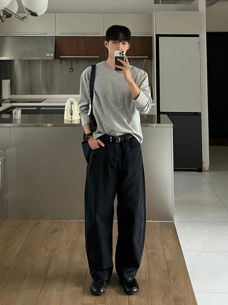 【Metanoia】🇰🇷韓製 彎刀牛仔落地褲 - 10