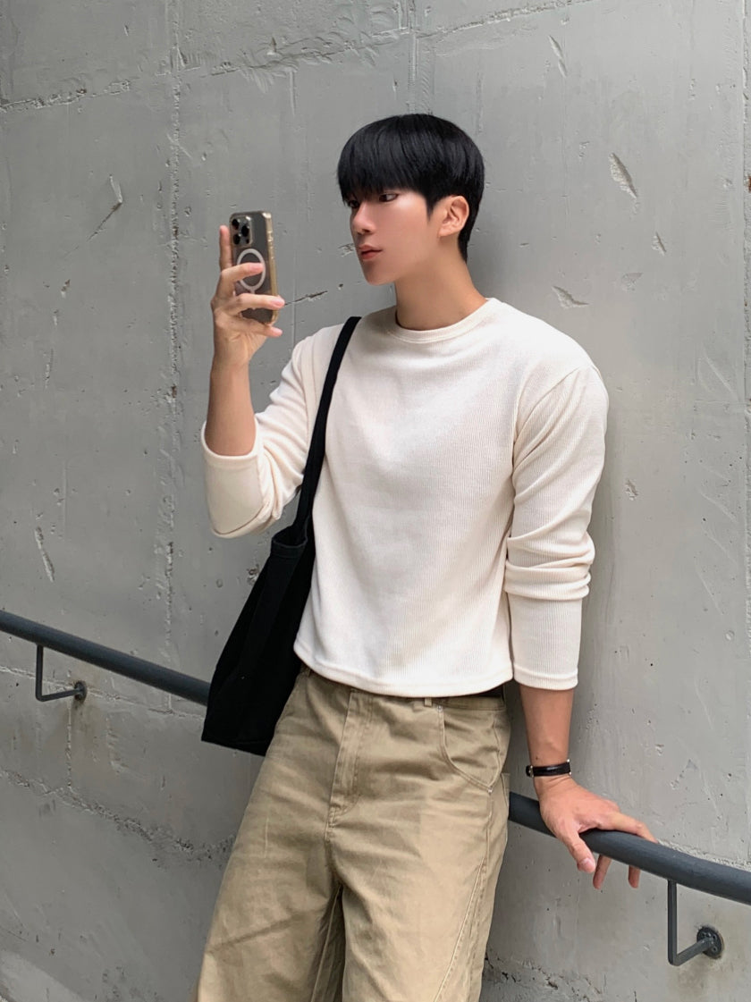 【Metanoia】🇰🇷韓製 短版羅紋長袖上衣 - 9