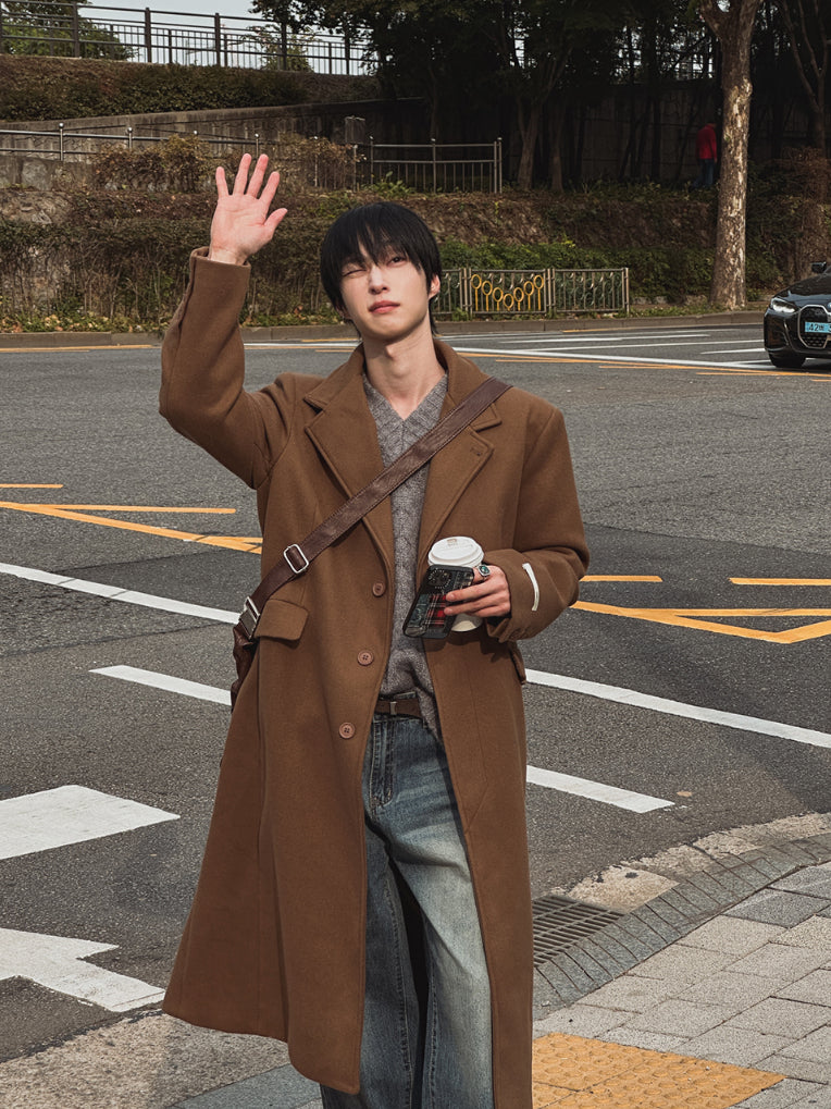 【Metanoia】韓國設計 翻領大衣 - 5