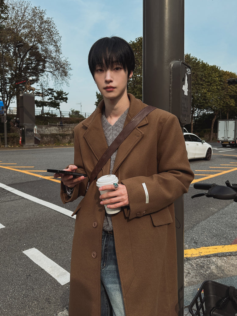 【Metanoia】韓國設計 翻領大衣 - 4