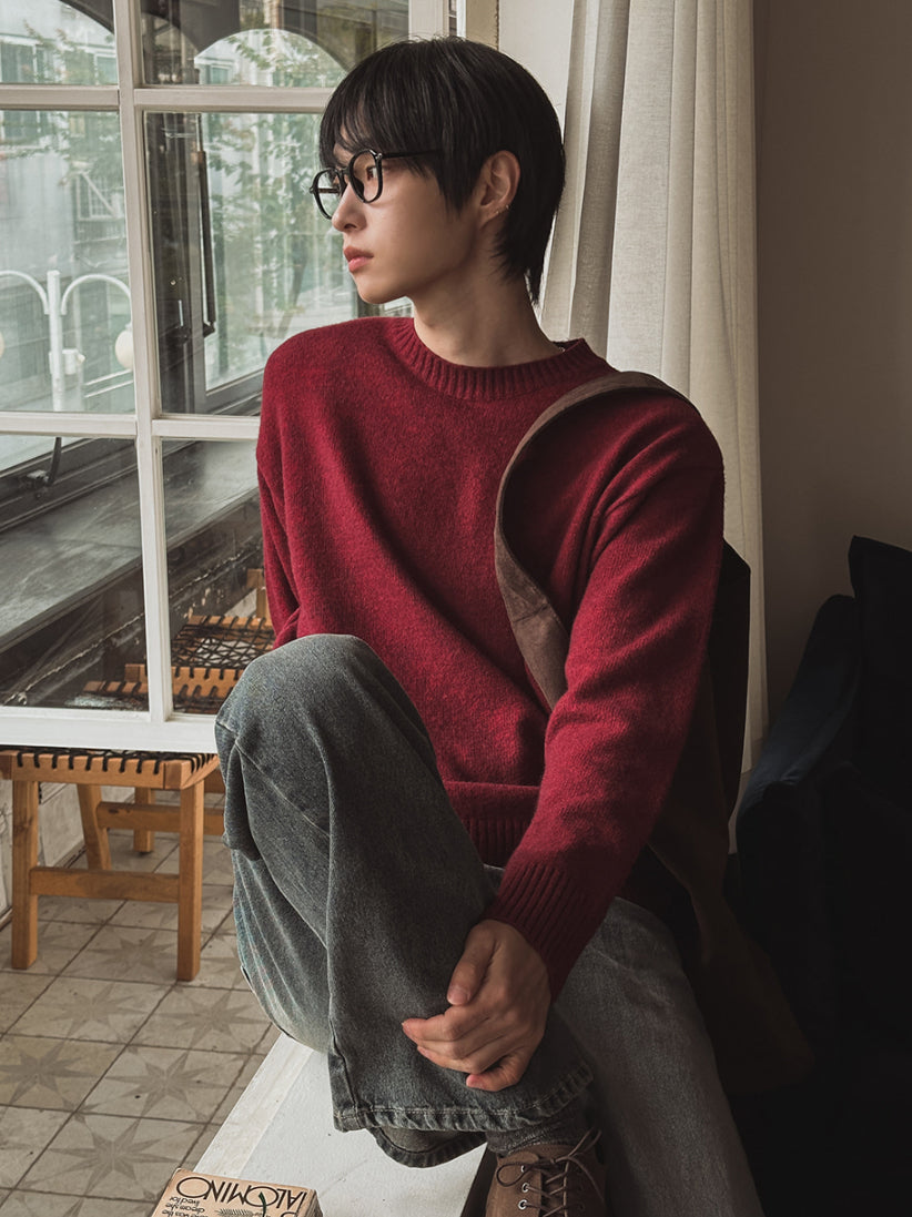 【Metanoia】🇰🇷韓製 5%羊毛素色針織衣 - 9