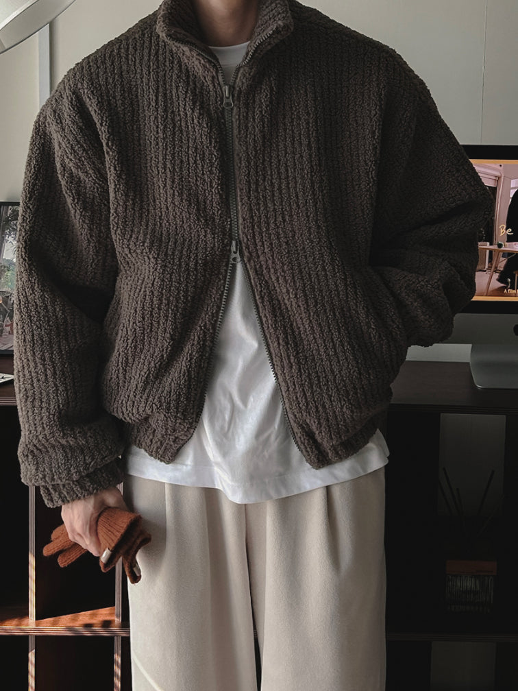 【Metanoia】韓國設計 泡泡沙填充抓絨外套 - 2