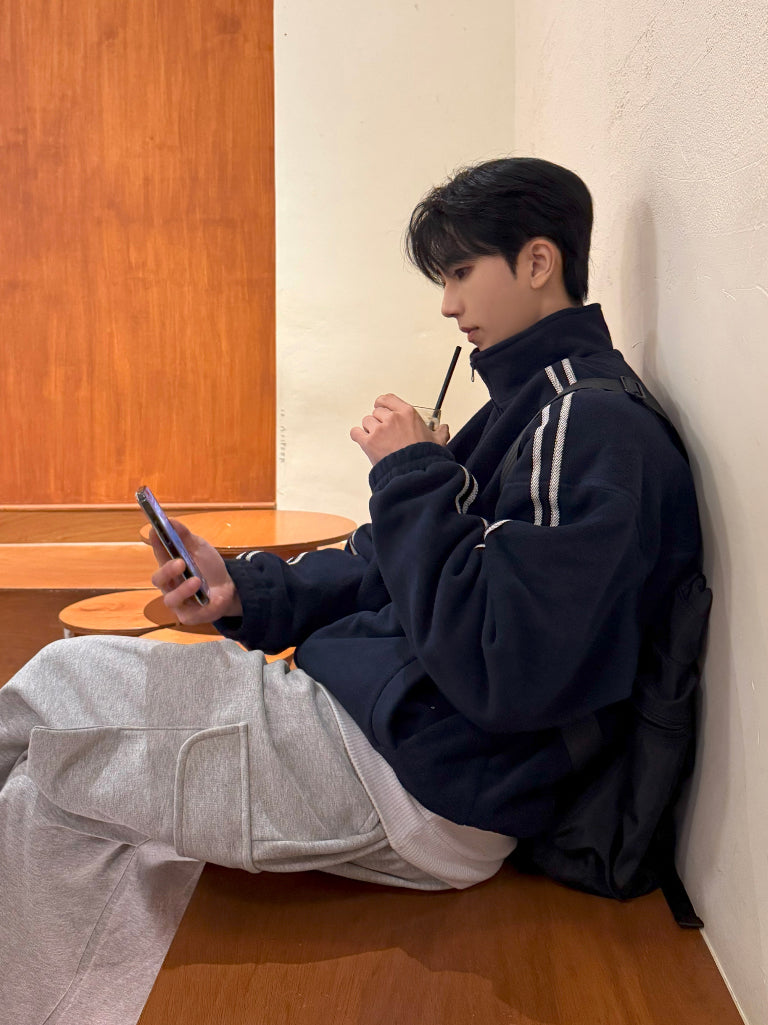 【Metanoia】🇰🇷韓製 抓絨運動外套 - 2