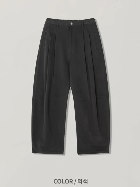 【Metanoia】韓製🇰🇷 卡其彎刀落地褲 - 9