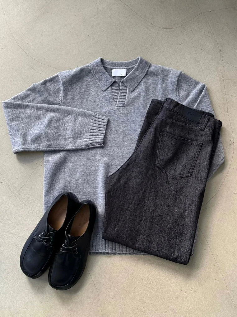 【Metanoia】韓國設計 v型長袖針織衣 - 6