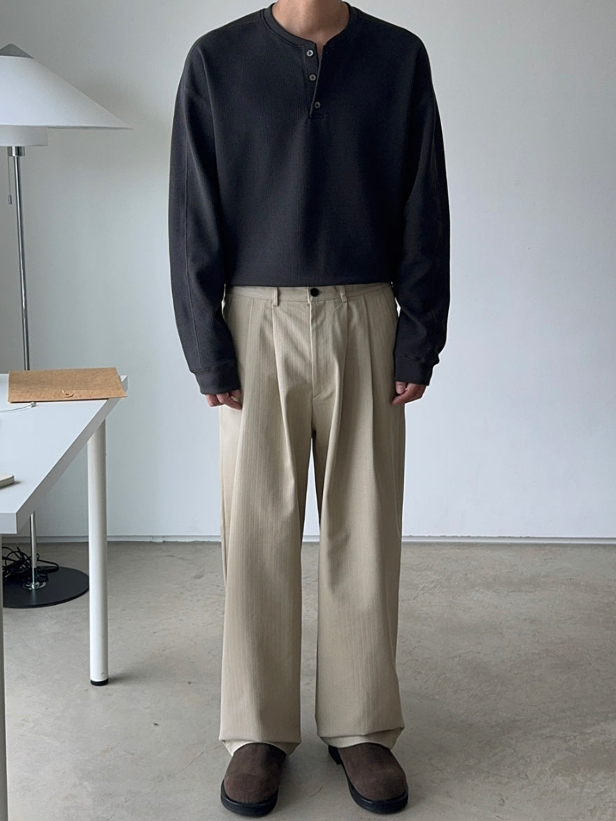 【Metanoia】🇰🇷韓製 華夫格螺紋長袖上衣 - 1