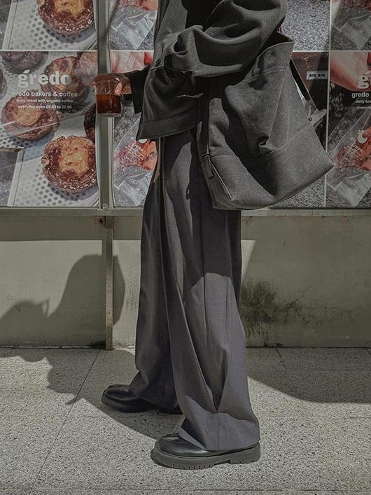 【Metanoia】韓製🇰🇷 設計感落地西裝褲 - 1