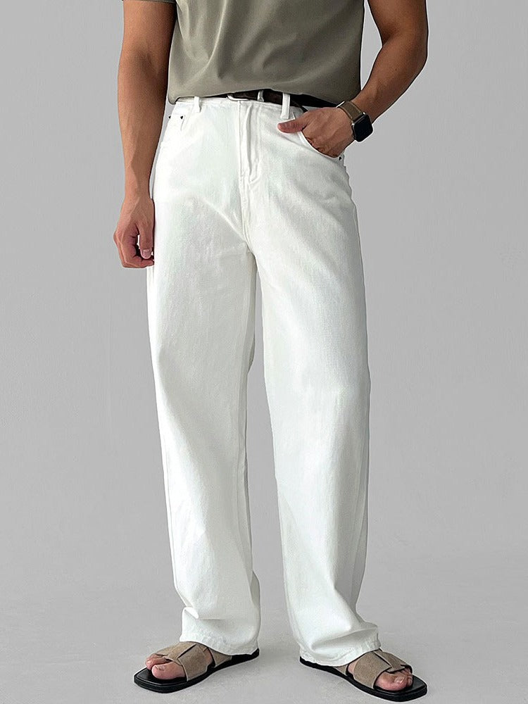 【Metanoia】韓國設計 水洗落地牛仔褲 - 1