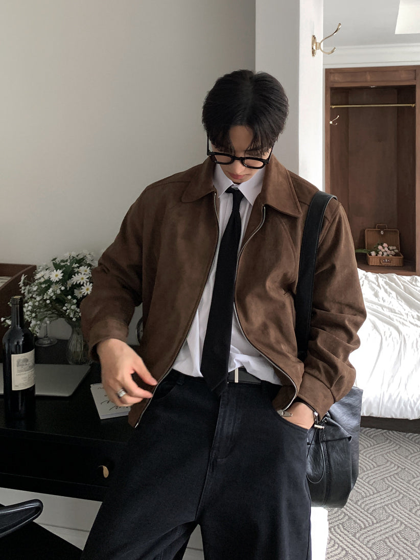 【Metanoia】🇰🇷韓製 麂皮短版外套 - 5