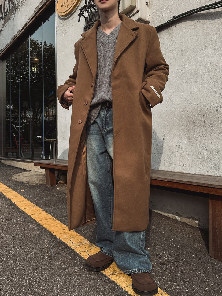 【Metanoia】韓國設計 翻領大衣 - 1