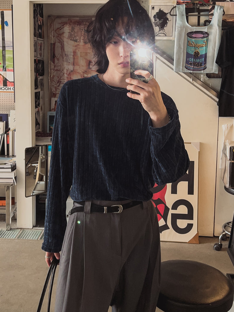 【Metanoia】🇰🇷韓製 天鵝絨長袖上衣 - 6