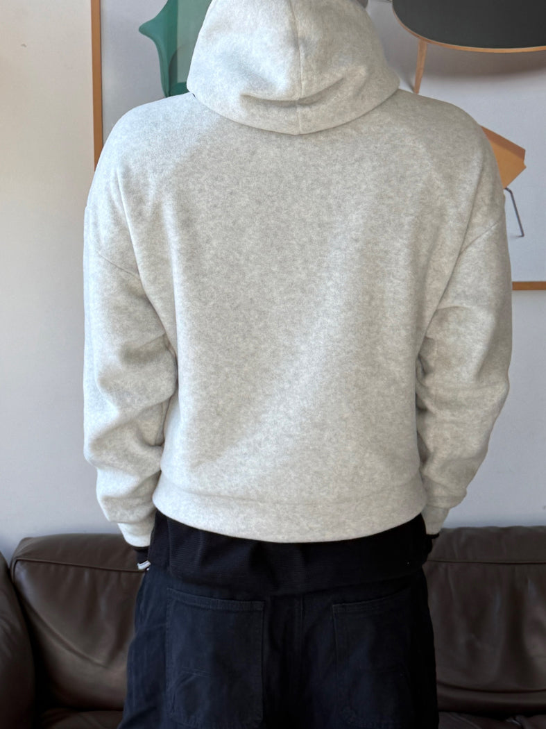 【Metanoia】🇰🇷韓製 短版抓絨連帽棉外套 - 5