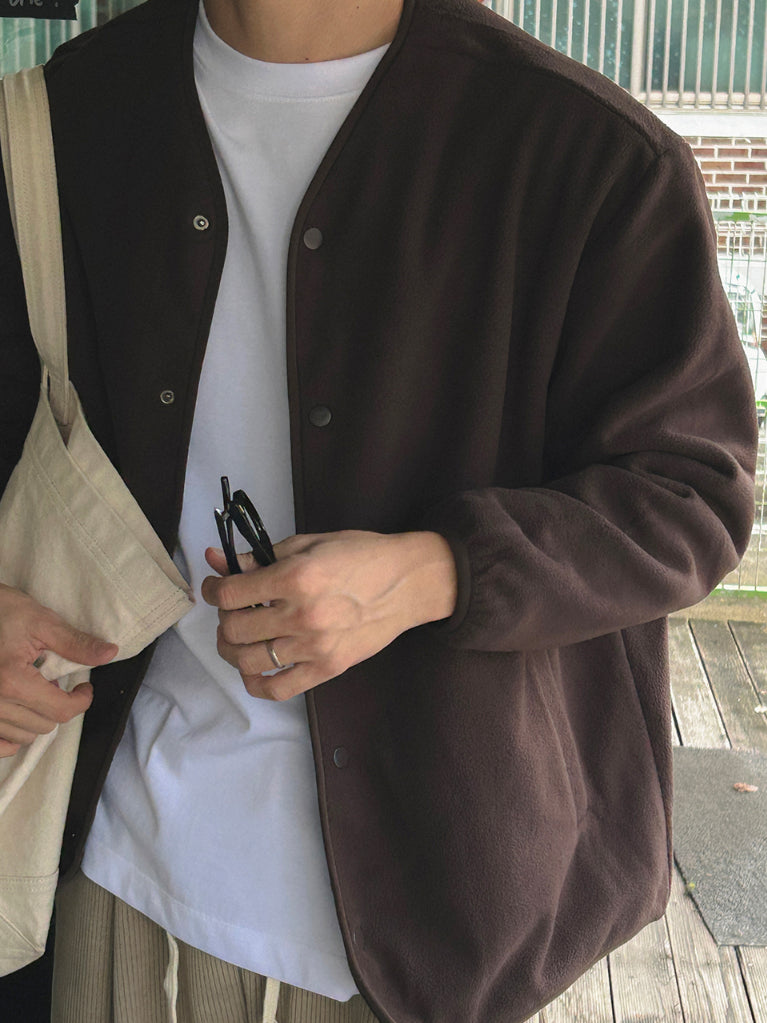 【Metanoia】韓國設計 刷毛開衫外套 - 6