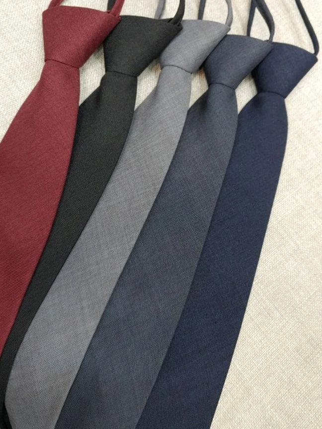 【Metanoia】韓製 素色自動領帶 - 7