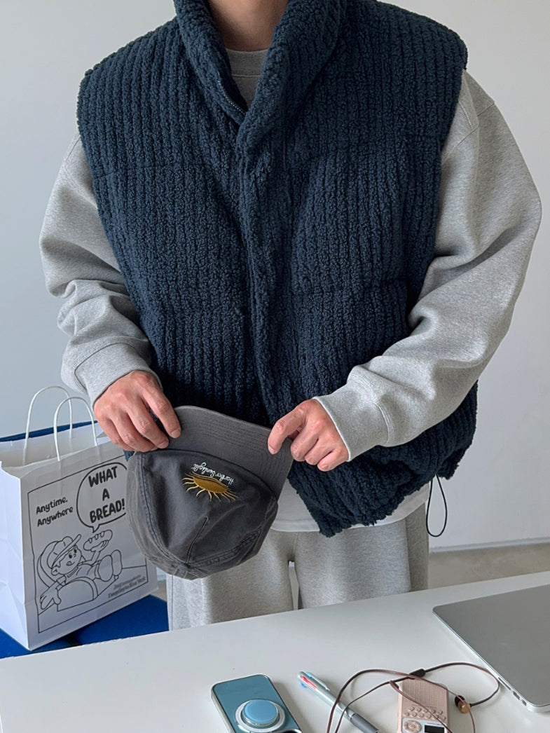 【Metanoia】韓國設計 毛絨厚背心 - 1