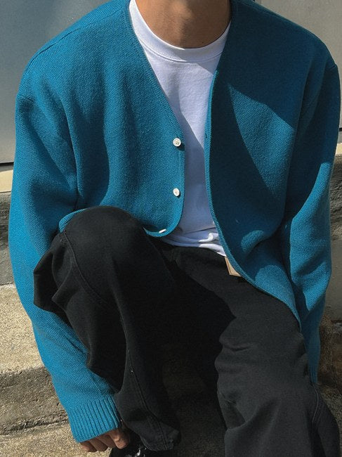 【Metanoia】韓國設計 羊毛開衫針織外套 - 6