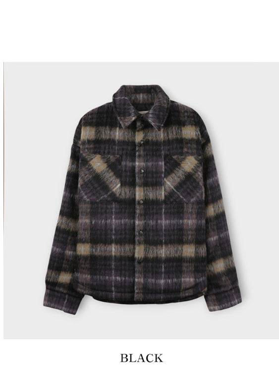 【Metanoia】🇰🇷韓製 毛絨格紋外套 - 7