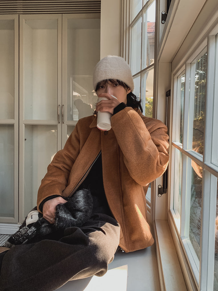 【Metanoia】🇰🇷韓製 30%羊毛短版翻領夾克外套 - 7