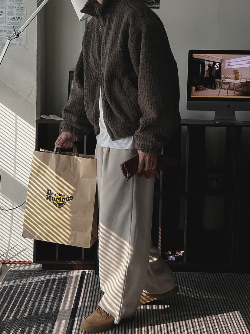 【Metanoia】韓國設計 泡泡沙填充抓絨外套 - 7