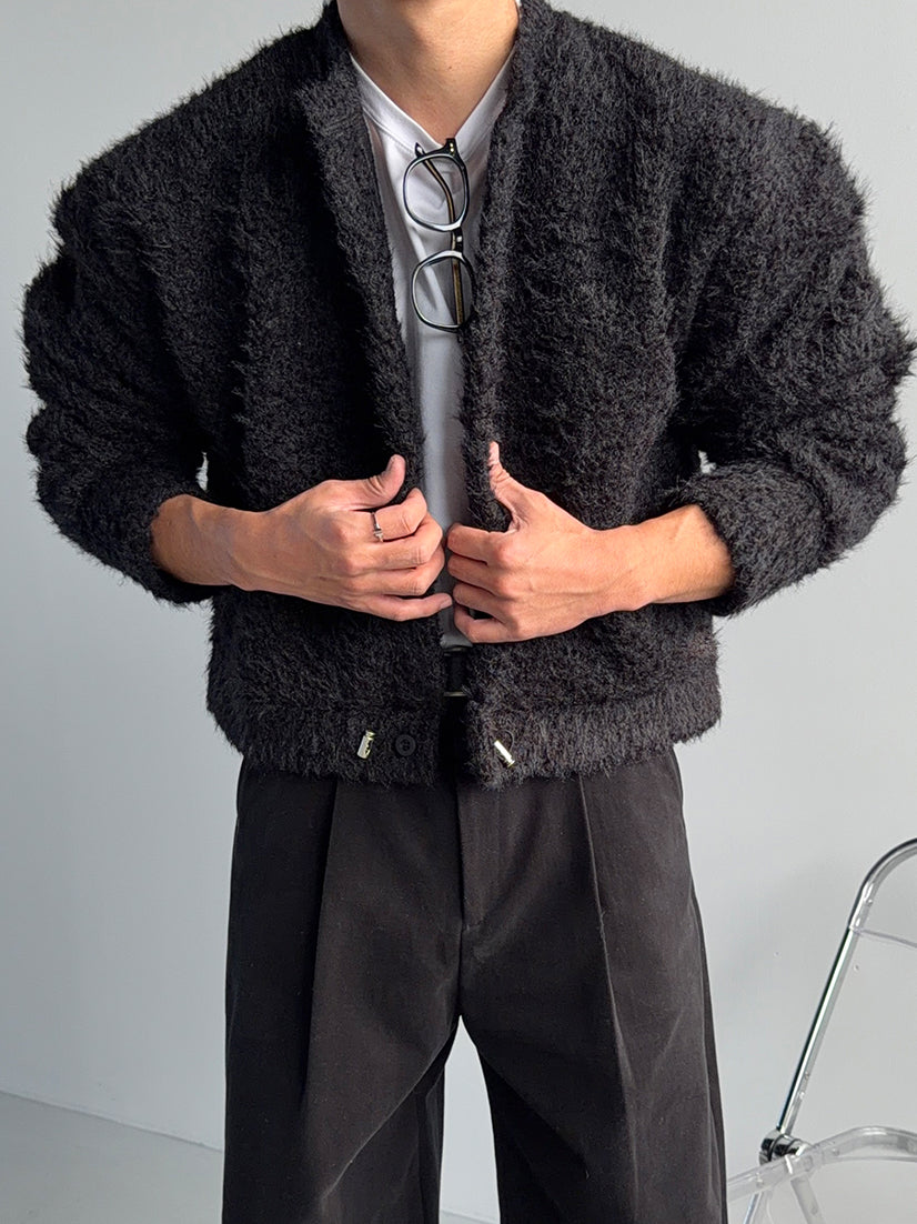 【Metanoia】🇰🇷韓製 毛絨短版外套 - 2