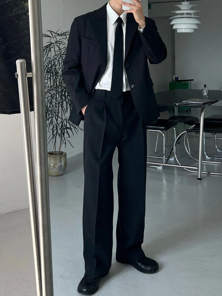 【Metanoia】🇰🇷韓製 簡約雙扣西裝外套 - 5