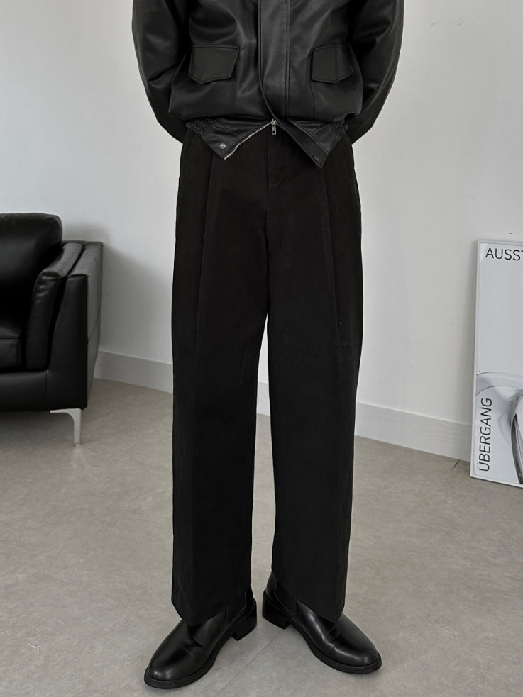 【Metanoia】🇰🇷韓製  雙摺保暖落地褲 - 1