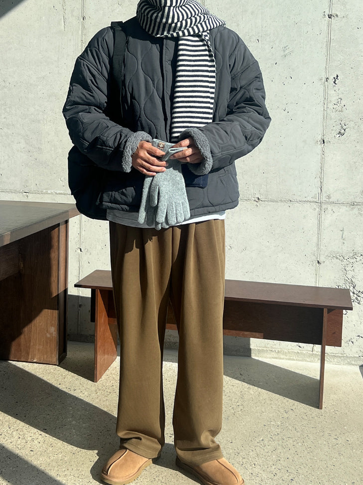 【Metanoia】韓國設計 保暖內刷毛鋪棉外套 - 3