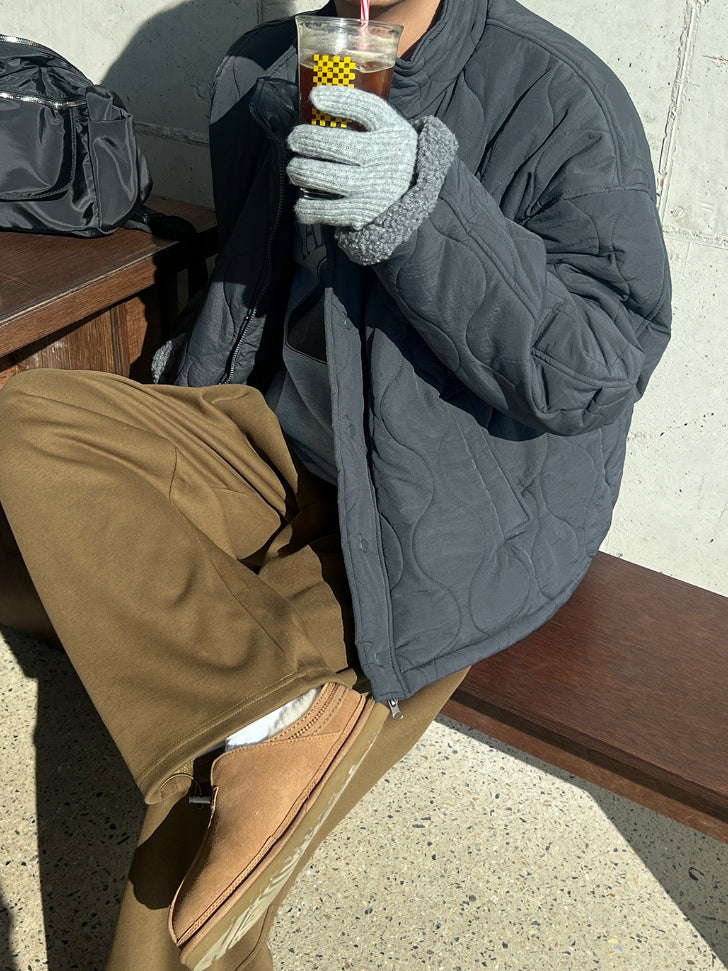 【Metanoia】韓國設計 保暖內刷毛鋪棉外套 - 6