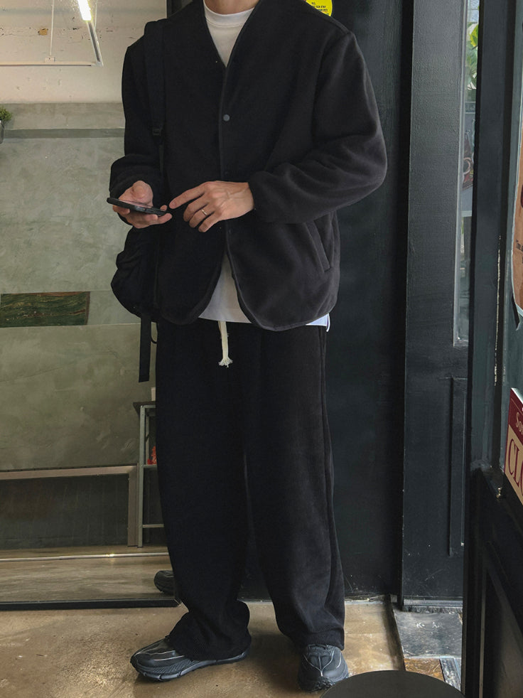 【Metanoia】韓國設計 刷毛開衫外套 - 8