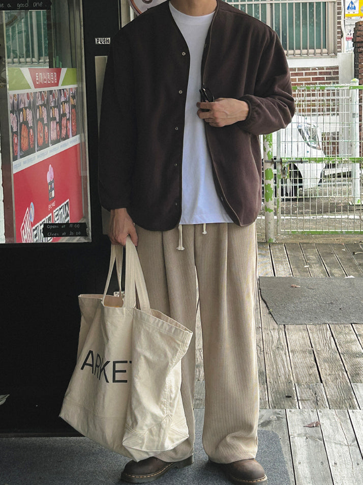 【Metanoia】韓國設計 刷毛開衫外套 - 5