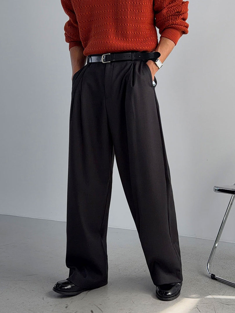 【Metanoia】韓製🇰🇷 後鬆緊落地西裝褲 - 5