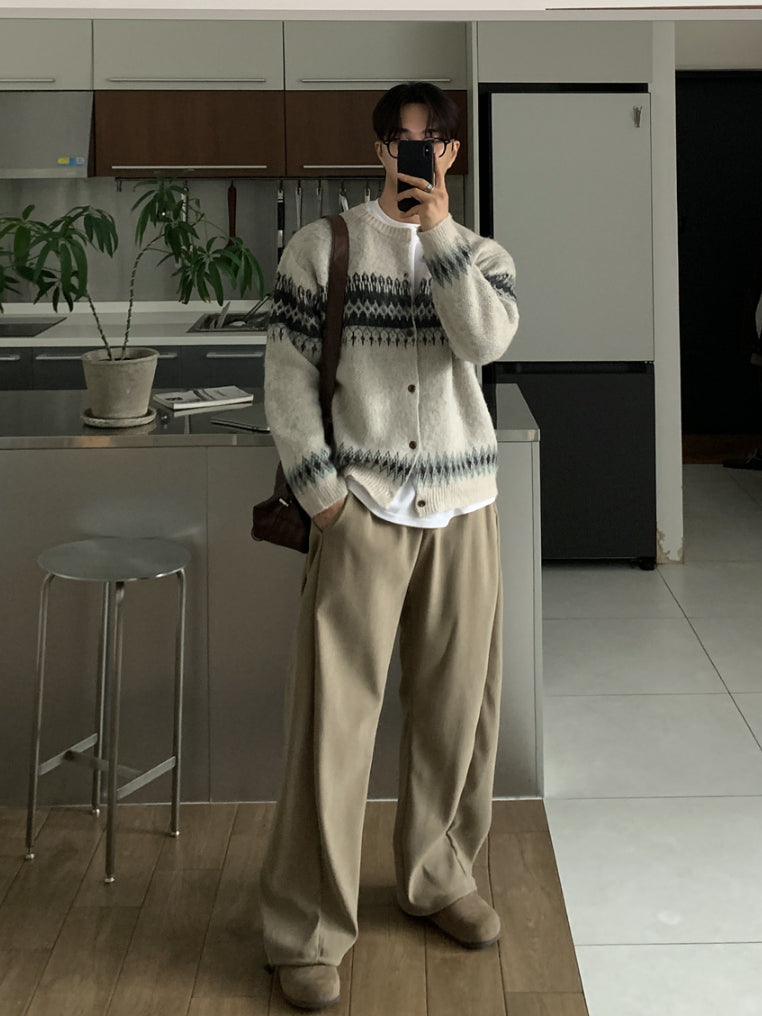 【Metanoia】🇰🇷韓製 北歐開衫針織衣 - 1