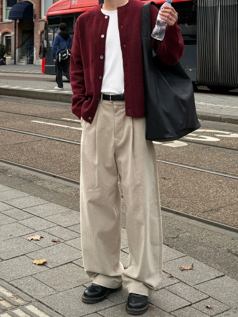 【Metanoia】韓製🇰🇷 卡其彎刀落地褲 - 6