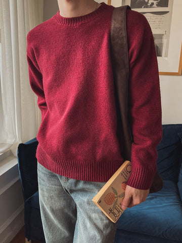 【Metanoia】🇰🇷韓製 5%羊毛素色針織衣 - 1