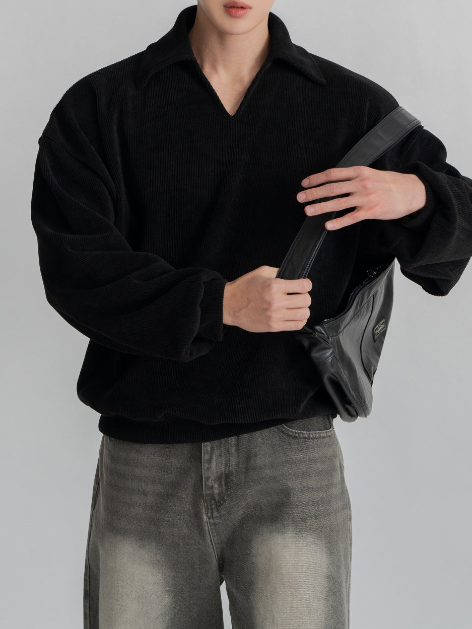 【Metanoia】🇰🇷韓製 v型長袖上衣 - 2