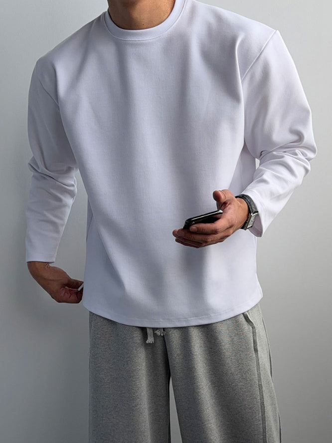 【Metanoia】韓國設計 高彈性打底長袖T恤 - 3