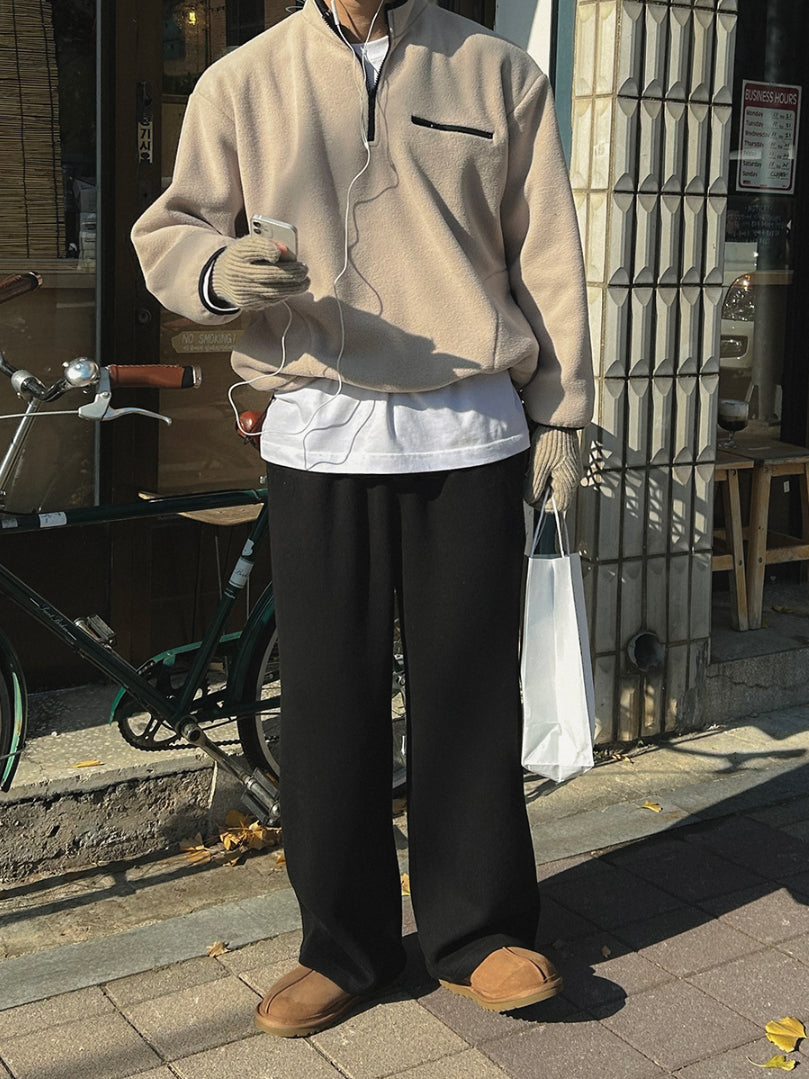 【Metanoia】🇰🇷韓製 抓絨半拉鍊長袖 - 4