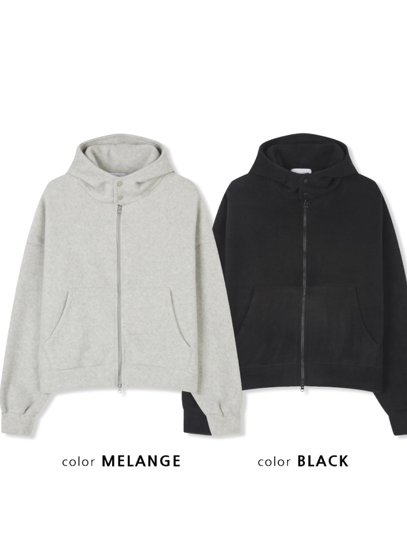 【Metanoia】🇰🇷韓製 短版抓絨連帽棉外套 - 10